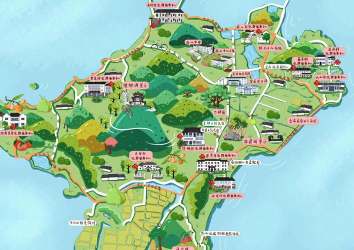 蠡县手绘地图旅游的独特视角